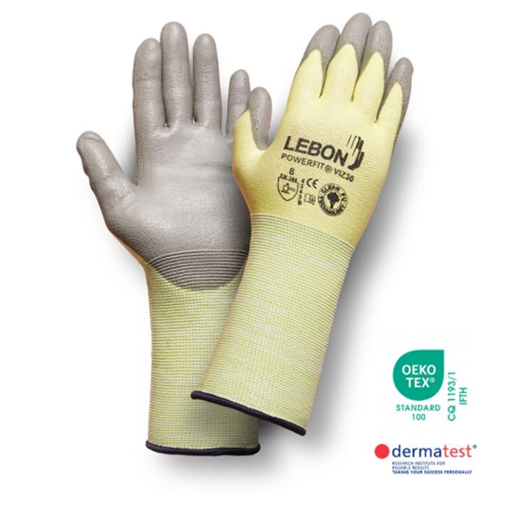 Luvas Lebon Powerfit/Viz 30 (Ref. LLBMPWFV30) - Equipamento de Proteção Individual JCR