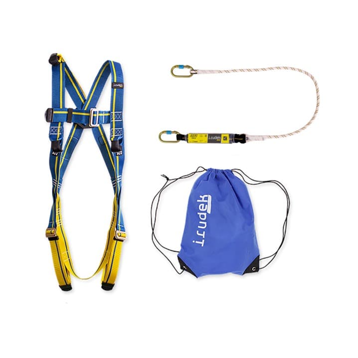 Conjunto Irudek Apeninos | Arnês + Absorvedor de energia (Ref. QIRAPENINO) - Equipamento de Proteção Individual JCR
