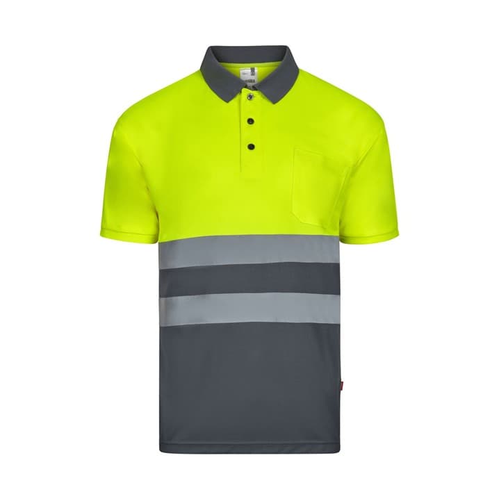Polo bicolor Velilla alta visibilidade 305504 (Ref. VXTVL05504) - Vista 2 Equipamento JCR