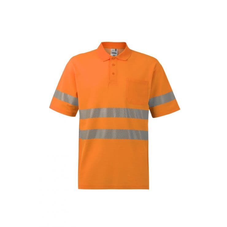 Polo monocolor Velilla alta visibilidade 305522 (Ref. VXTVL05522) - Vista 2 Equipamento JCR