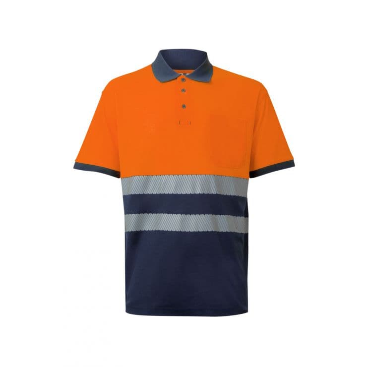 Polo bicolor Velilla alta visibilidade 305523 (Ref. VXTVL05523) - Vista 2 Equipamento JCR