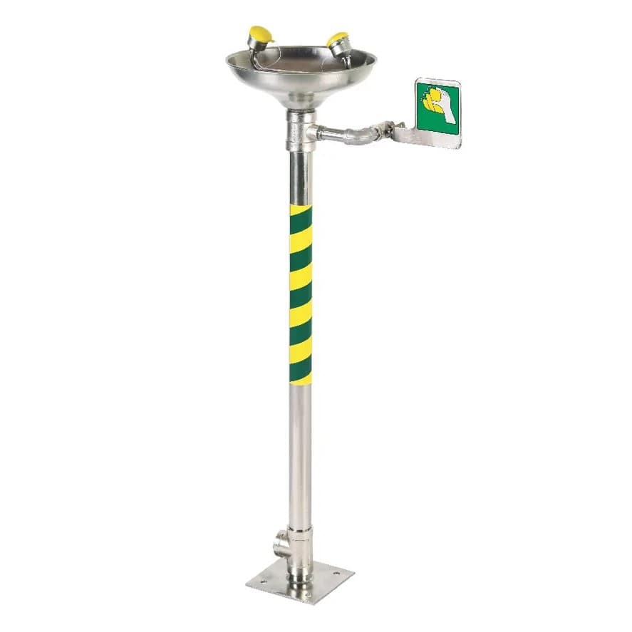 Faru C513SS Basic Stainless Steel Pedestal Eyewash (Ref. OFA0C513SS) - Equipamento de Proteção Individual JCR