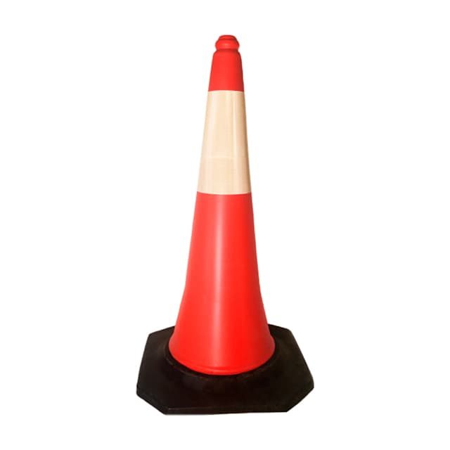 Cone de sinalização Faru | 75cm (Ref. SFA0GR5475) - Equipamento de Proteção Individual JCR