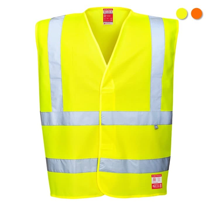 Chaleco AV Portwest FR71 | antiestático e ignífugo (Ref. VCPW00FR71) - Equipamento de Proteção Individual JCR